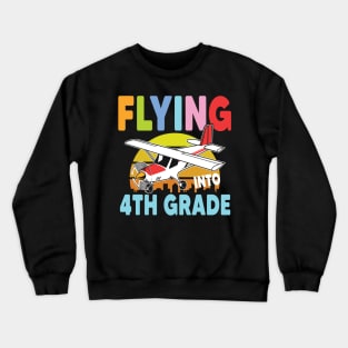 Flying Into 4th Grade Crewneck Sweatshirt